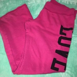Pink Flare Sweatpants Large
